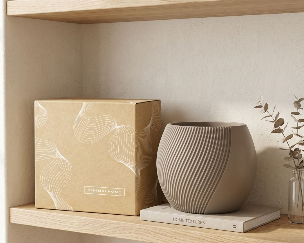 Packaging elegante ed ecofriendly MinimalHome